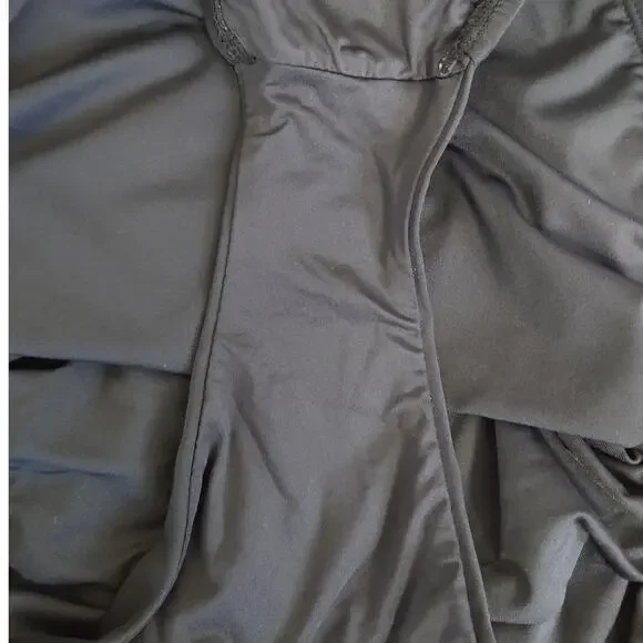 La Blanca Island Goddess Underwire Lace-Up One-Piece Swimsuit Sz 4 Black - Picture 8 of 10